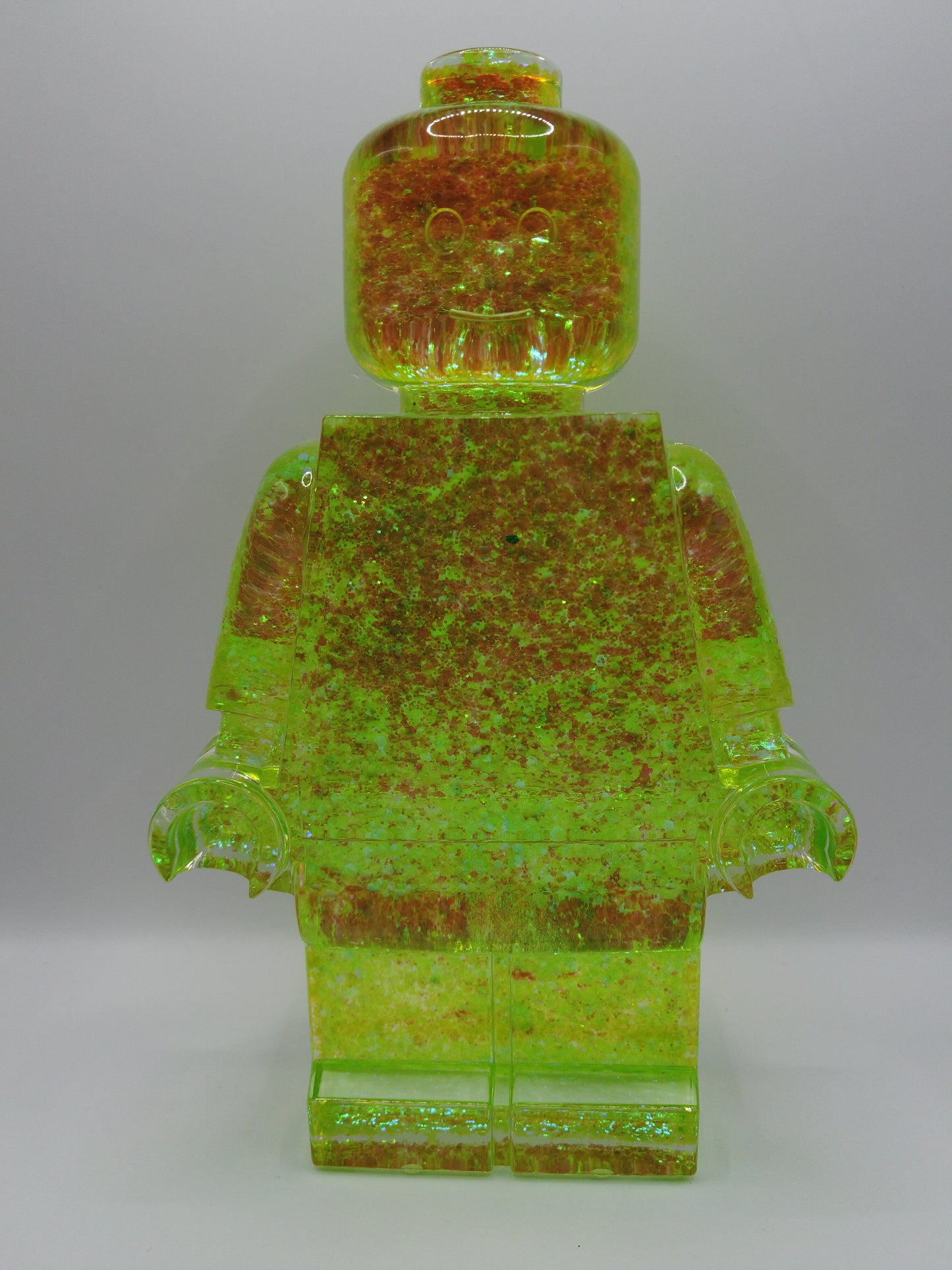 Green Glitter Robot