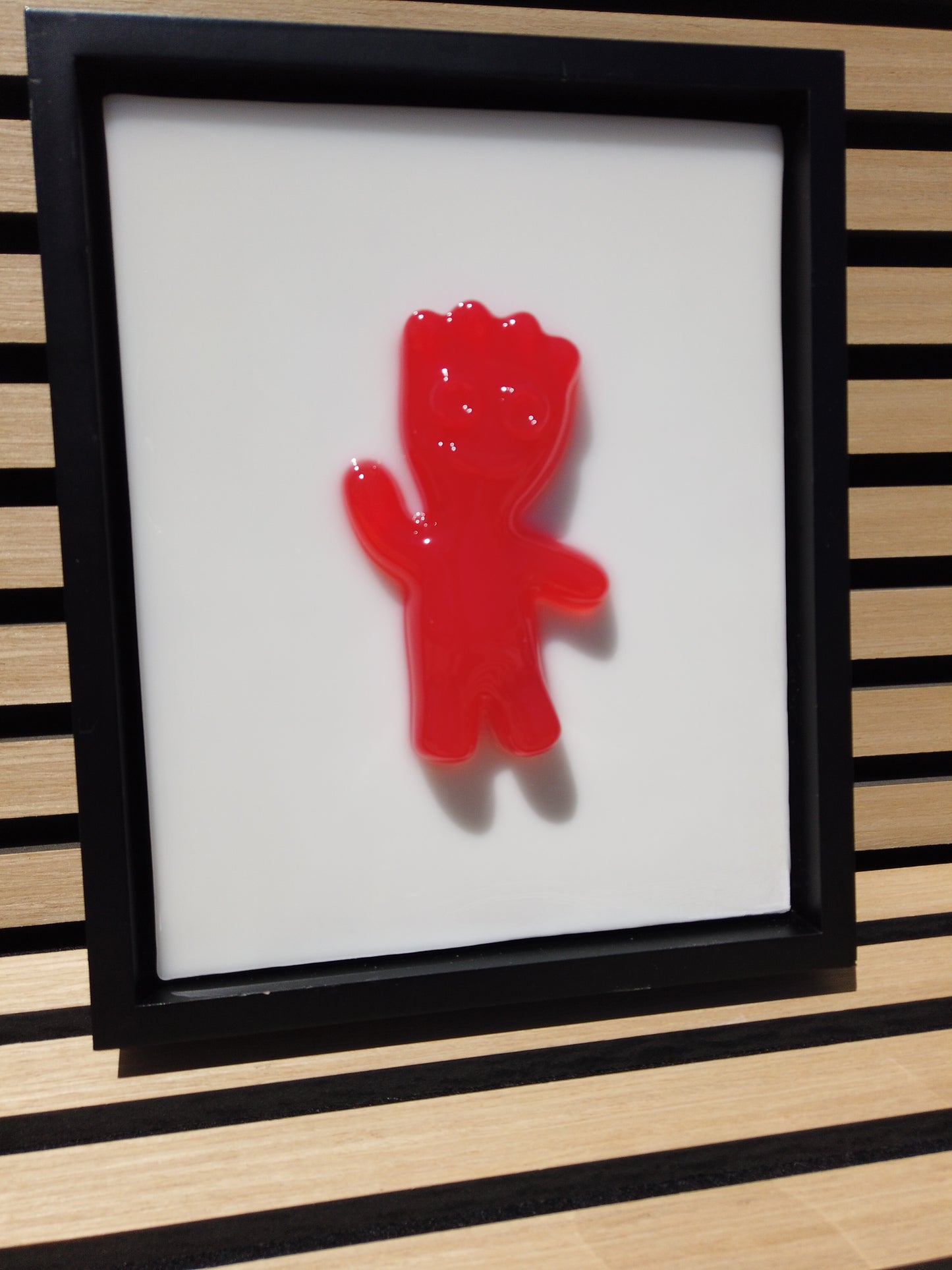 Red Patch Kid Framed