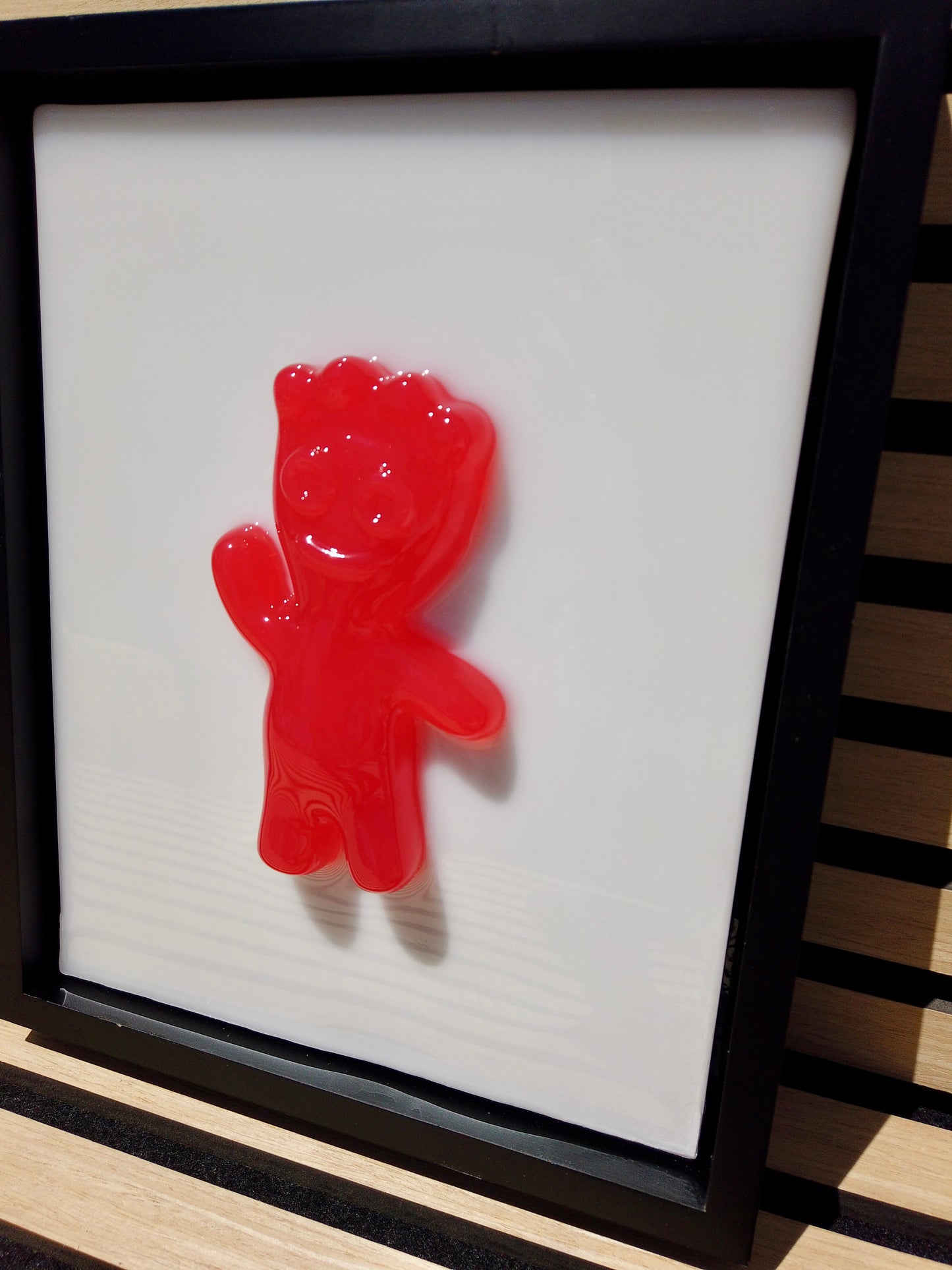 Red Patch Kid Framed