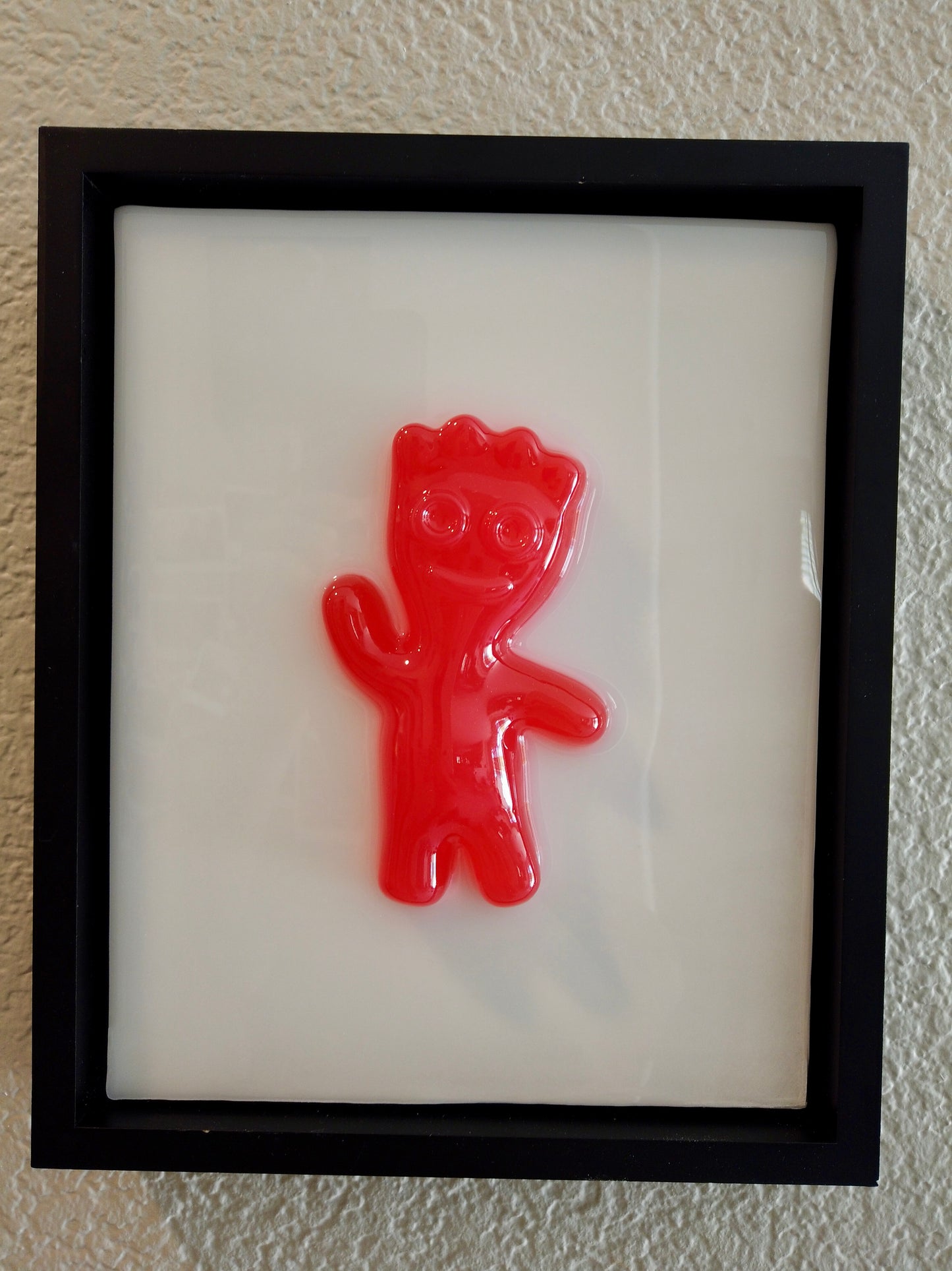 Red Patch Kid Framed